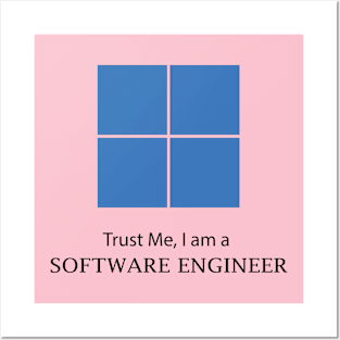 I am a software computer engineer best design Posters and Art